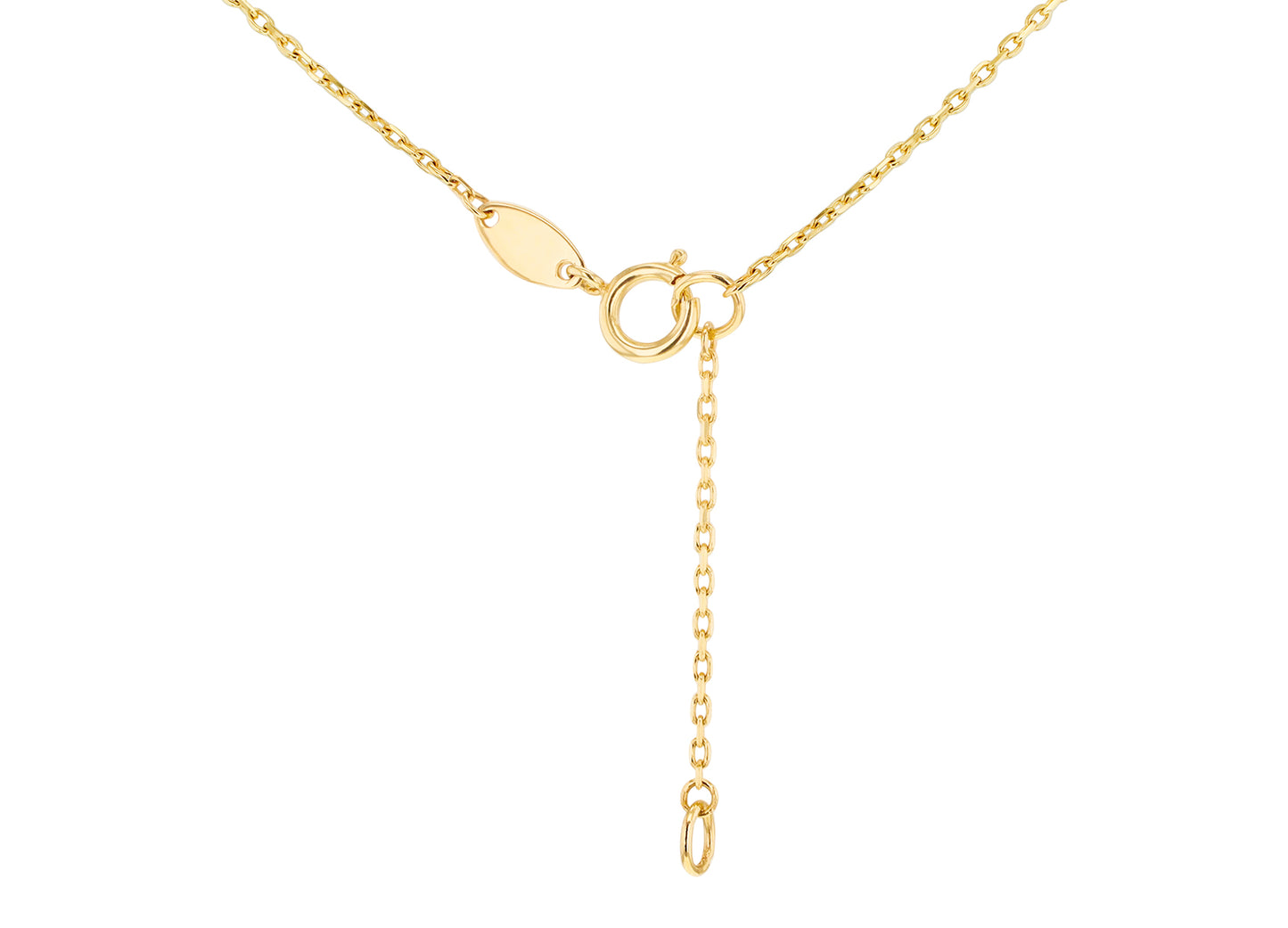 Mother of Pearl Leaf Motif Gold Necklace for Her