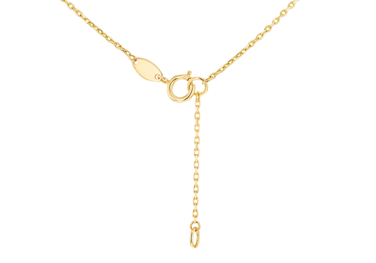 Turquois Leaf Motif Gold Necklace for Her