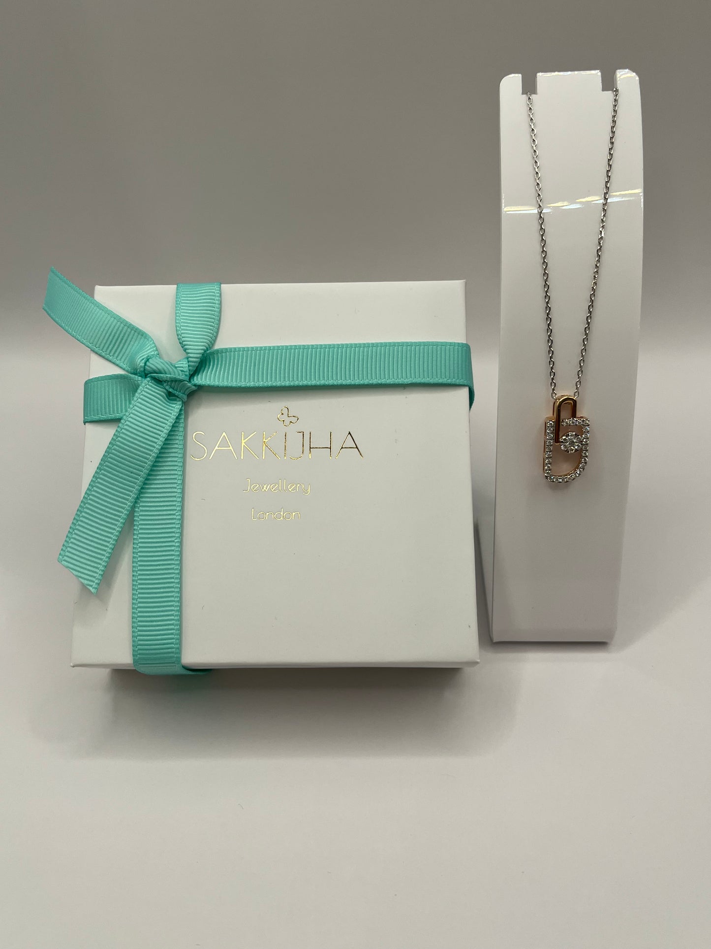 Diamond Pave Lock Pendant Necklace